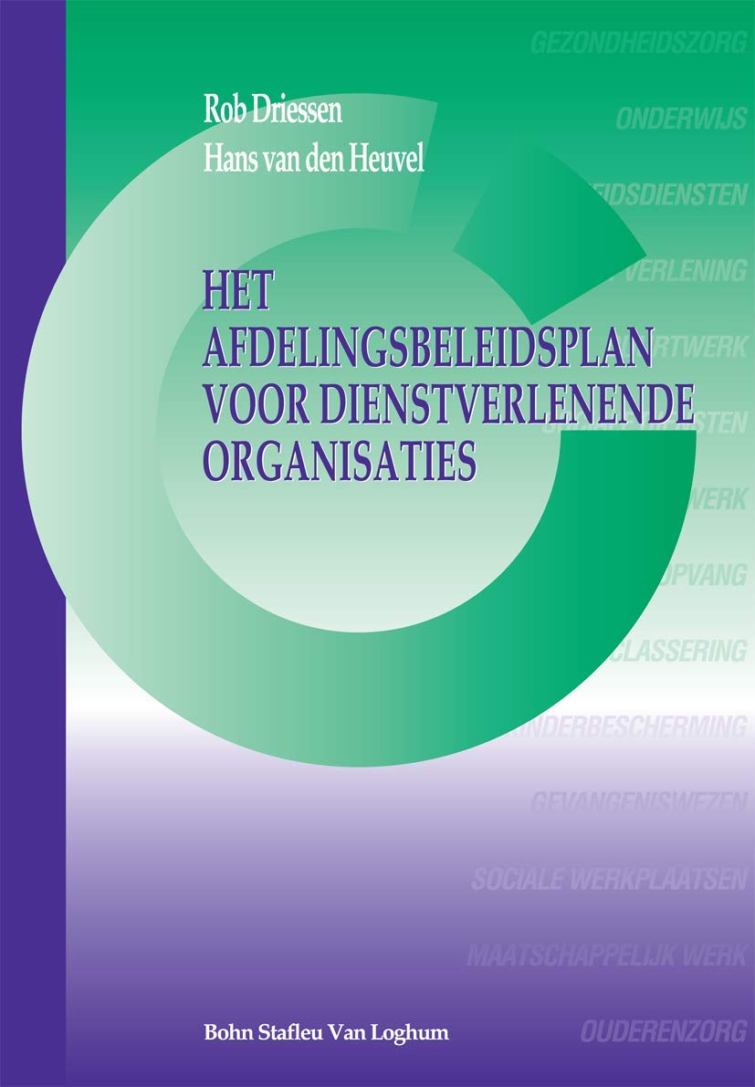 Het afdelingsbeleidsplan voor dienstverlenende organisaties