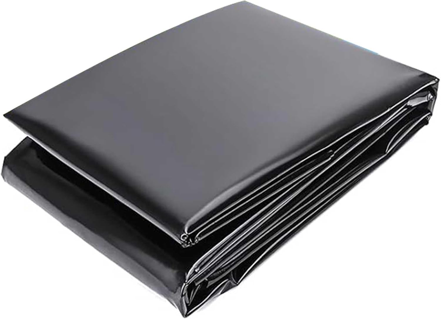 Black HDPE Pond Liner 2x5m, 3x4m, 6x9m, 8x10m, 10x12m - 0.12mm Flexible, Durable Impermeable Membrane for Fish Ponds & Water Gardens (6.5x13.1ft)