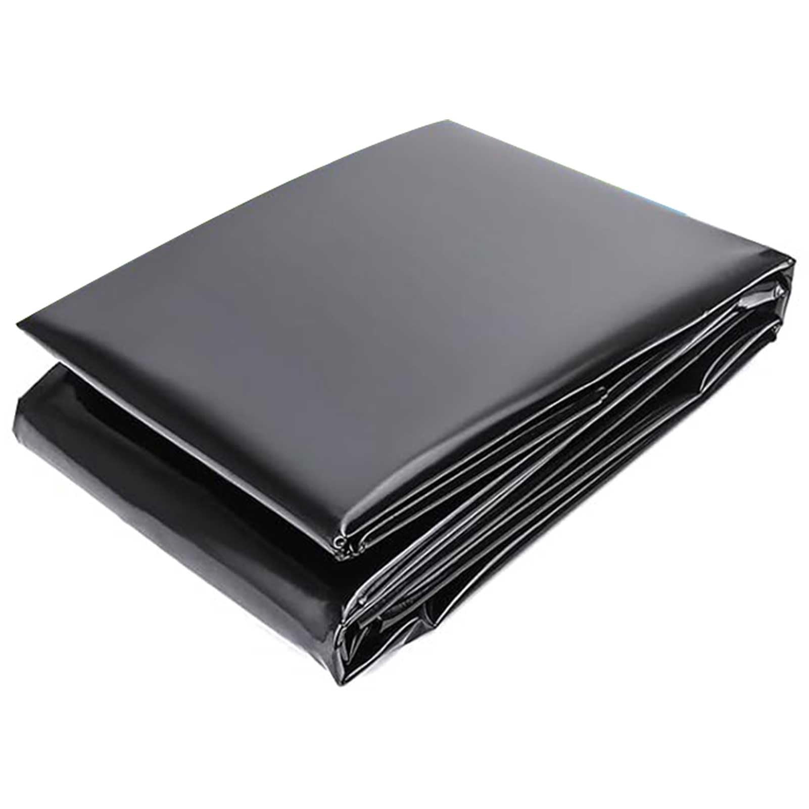 GLDYTVF Pond Liner,Flexible HDPE Pond Liner 2x5m 3x4m 6x9m 8x10m 10x12m - 0.12mm Black Impermeable Membrane for Fish Ponds, Durable Tarpaulin Waterproof Lining (23x39.3ft)