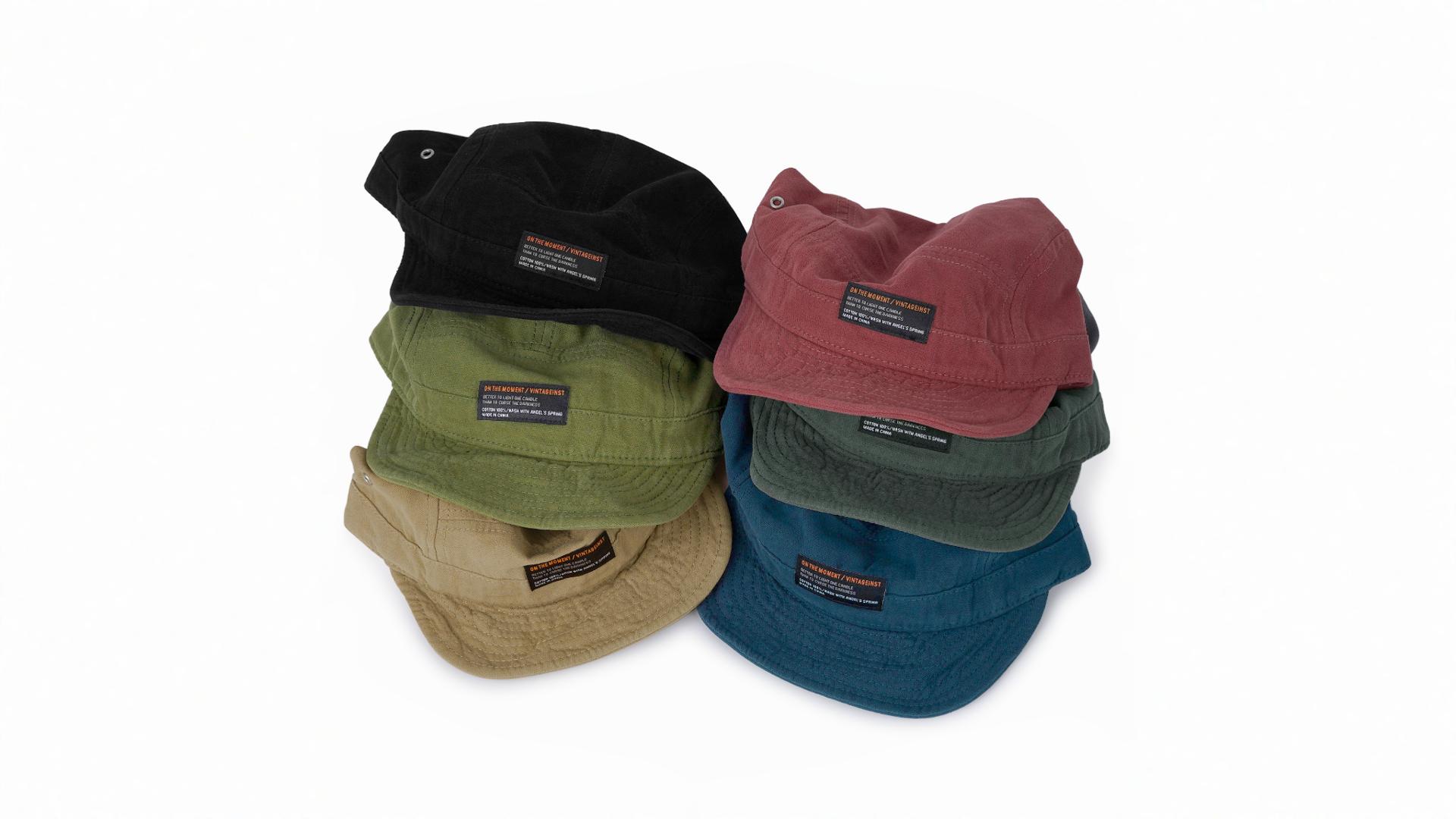 CLAPE Unstructured Low Profile Dad Hat 5 Panel Camp Hats Short