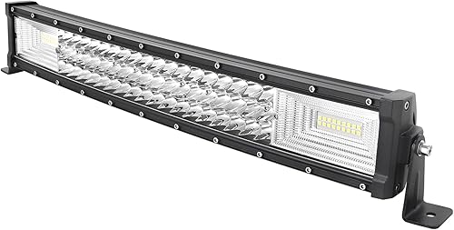 Miniatura 8 de SKYWORLD 32 inch LED Work Light Bar 405W Curved Flood Spot Combo Beam LED Work Lights 6000K with Wiring Harness Kit for Car Truck Offroad Driving