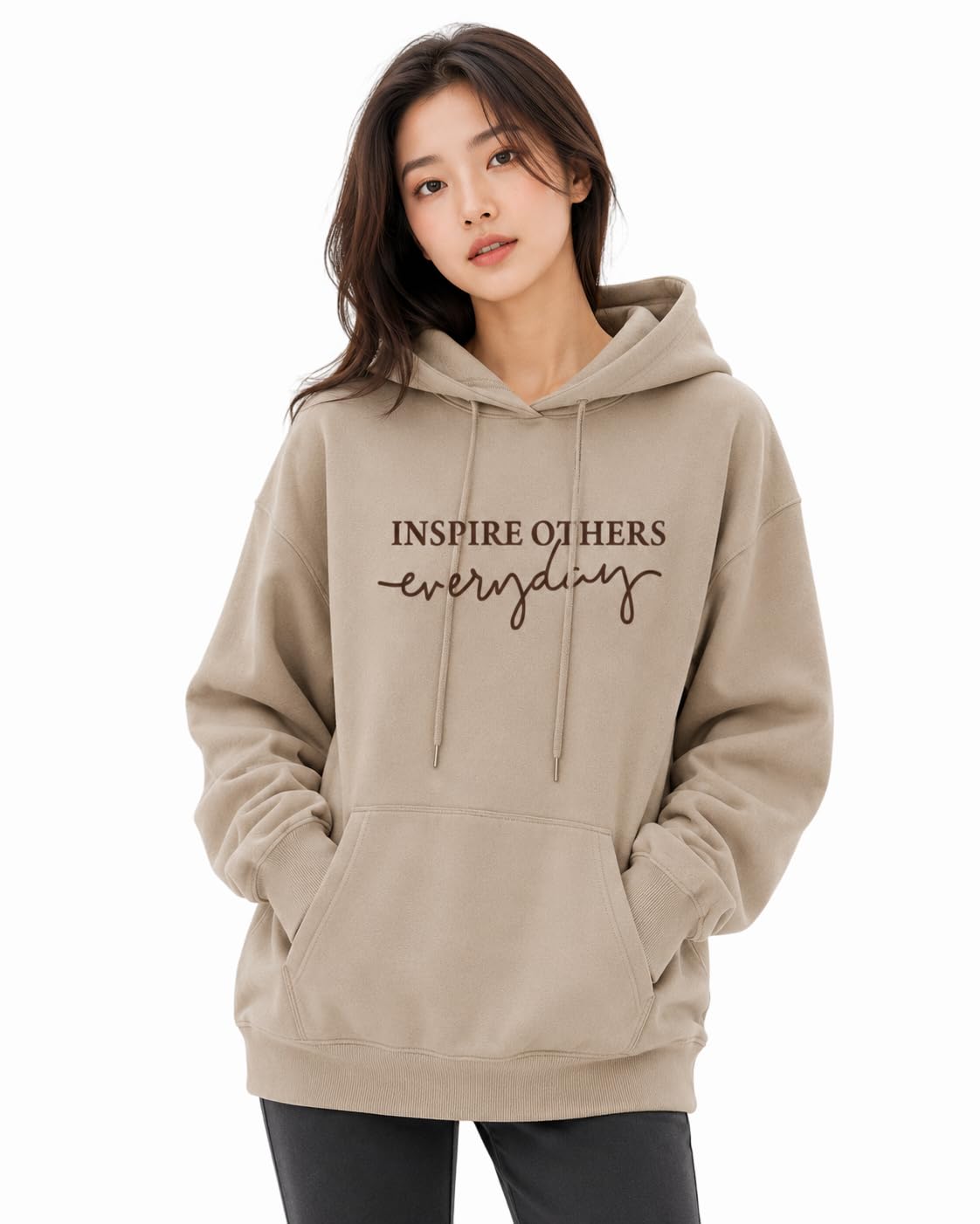 Women's Hoodies|Oversized Hoodie Printed Sweatshirt with Hood|Available Size: S to 2XL|Kangaroo Pocket|Full Sleeves Winter Wear for Girls & Women-image-0
