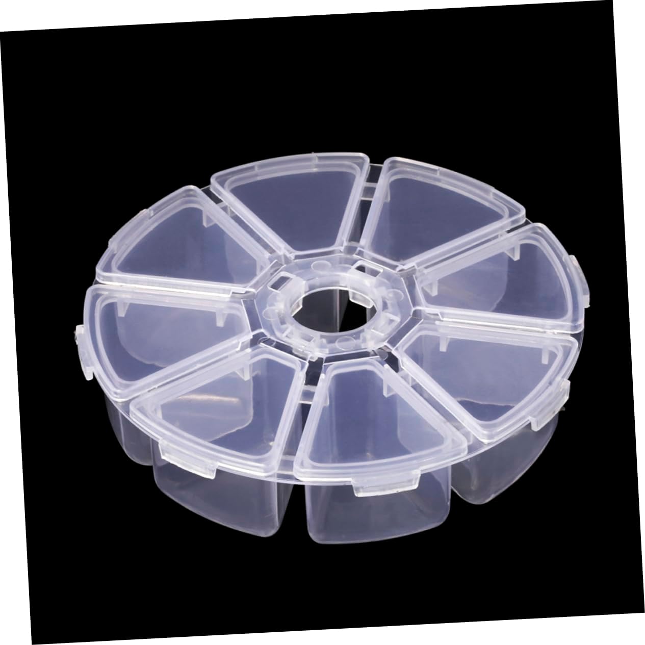 4pcs Transparent Plastic Jewelry Storage Box with Organizer for Earrings Rings and Goods Durable Storage for Women and Girls