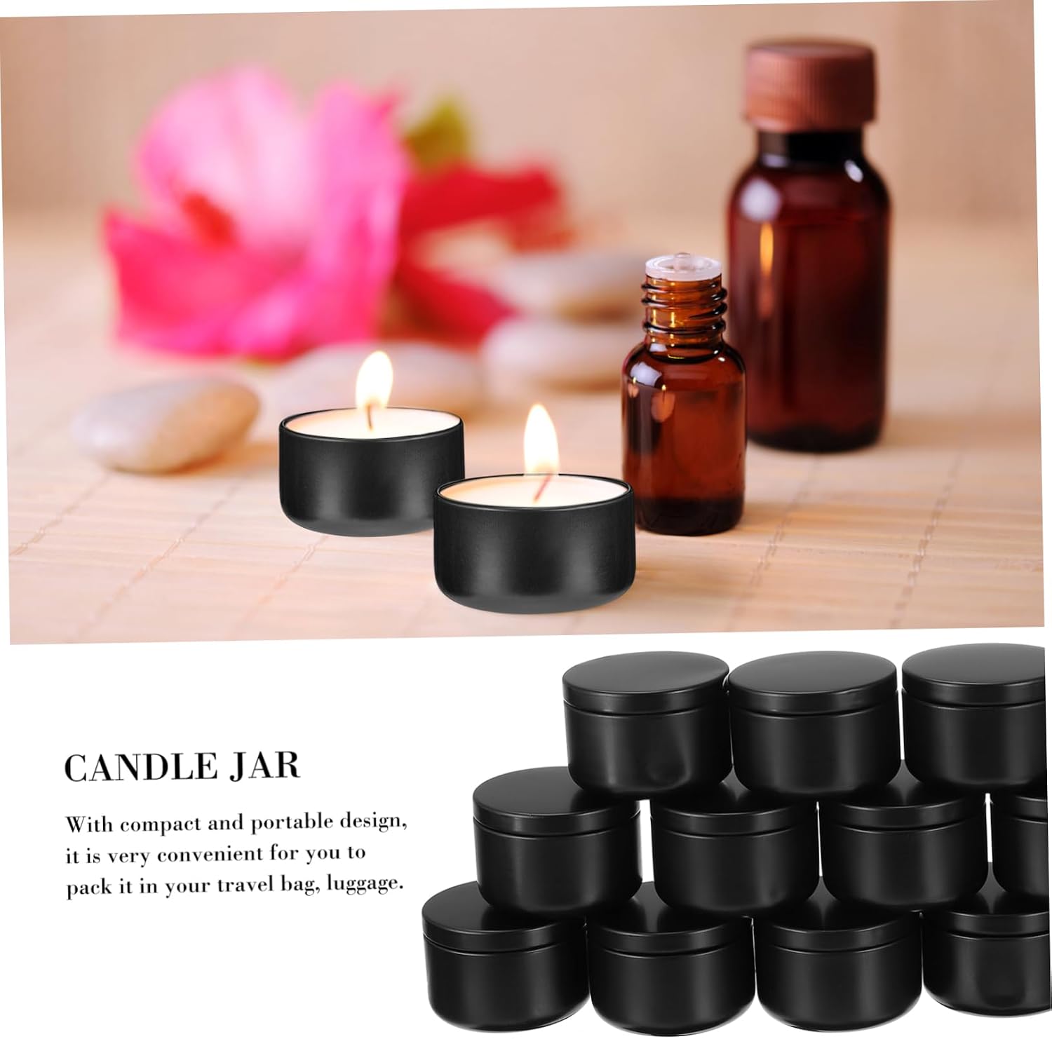 KALLORY 12pcs Candle Tins Round Metal Storage Containers for Travel DIY Candle Making and Craft Projects Portable Easy to Use for Spices and Small Objects