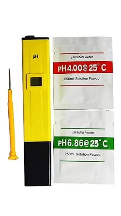 SAFESEED Digital LCD Pocket Pen type pH meter for Water purity Pool Aquarium measurement