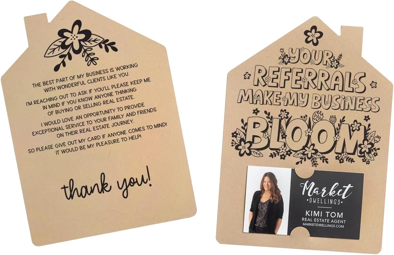 Set of Your Referrals Make My Business Bloom Real Estate