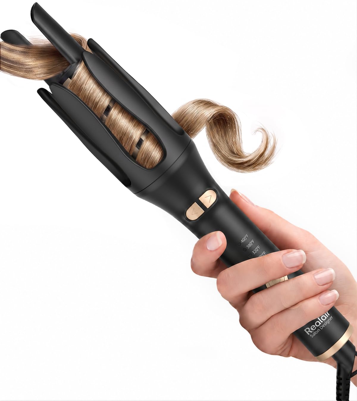 Automatic Rotating Curling Iron, Ionic Hair Curler for Long Hair