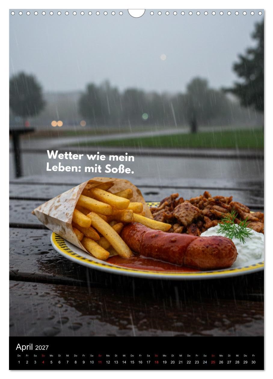 Taxi-Teller-Kalender (Wandkalender 2027 DIN A3 hoch), CALVENDO Monatskalender: Taxi-Teller – Imbiss-Realität - Kult-Food Deutschland (CALVENDO Lifestyle)