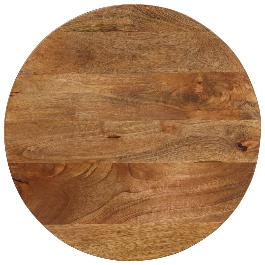 vidaXL Table Top, Dining Table Top for Home, Replacement Board for Side Table Dinner, Wooden Furniture Top, Round Solid Wood Mango