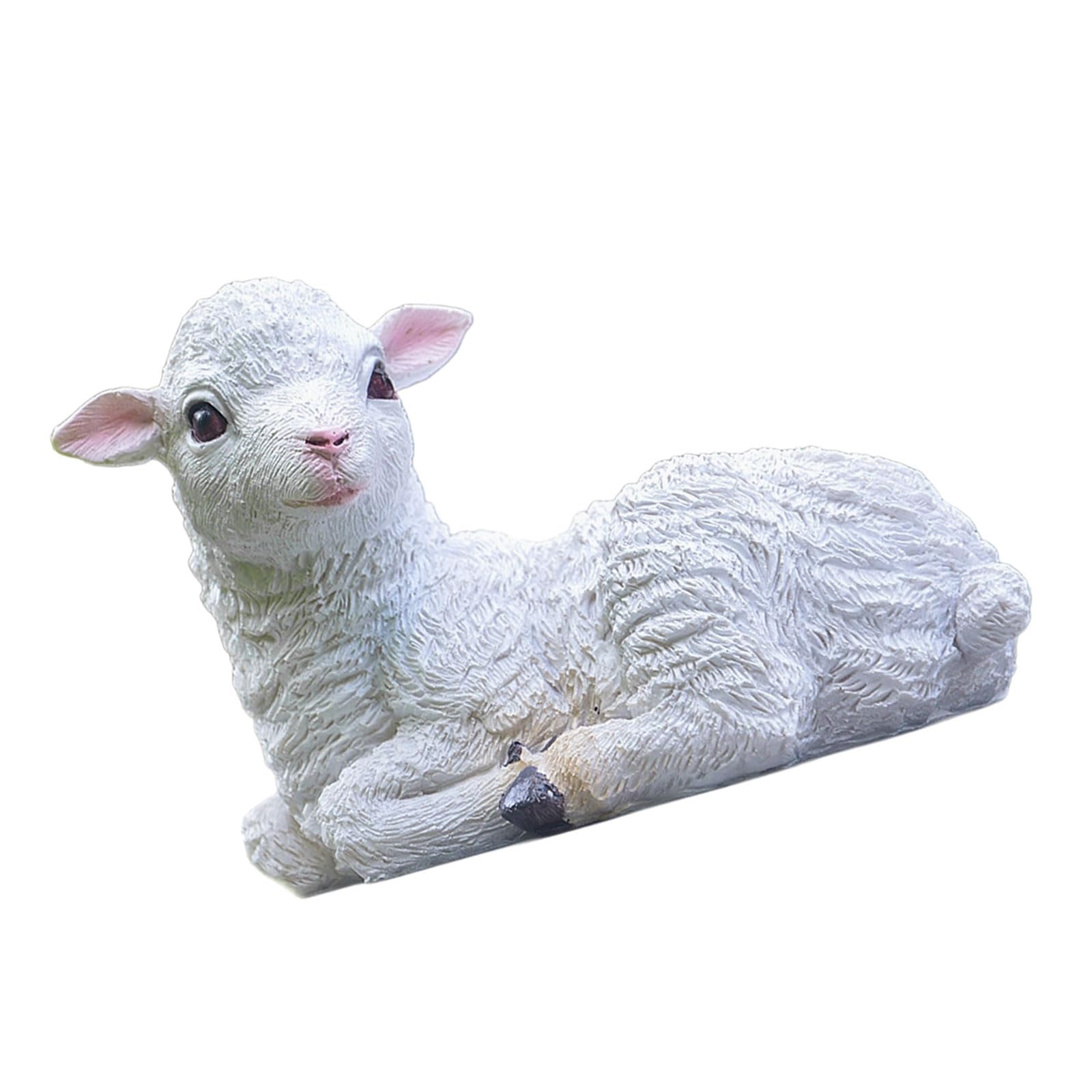 Figurine de chèvre en résine faite main pour décoration de bureau
