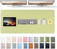 Vista 10 de YSAGi Almohadilla de piel protectora para escritorio, gran alfombrilla de ratón, alfombrilla de escritorio de piel sintética antideslizante