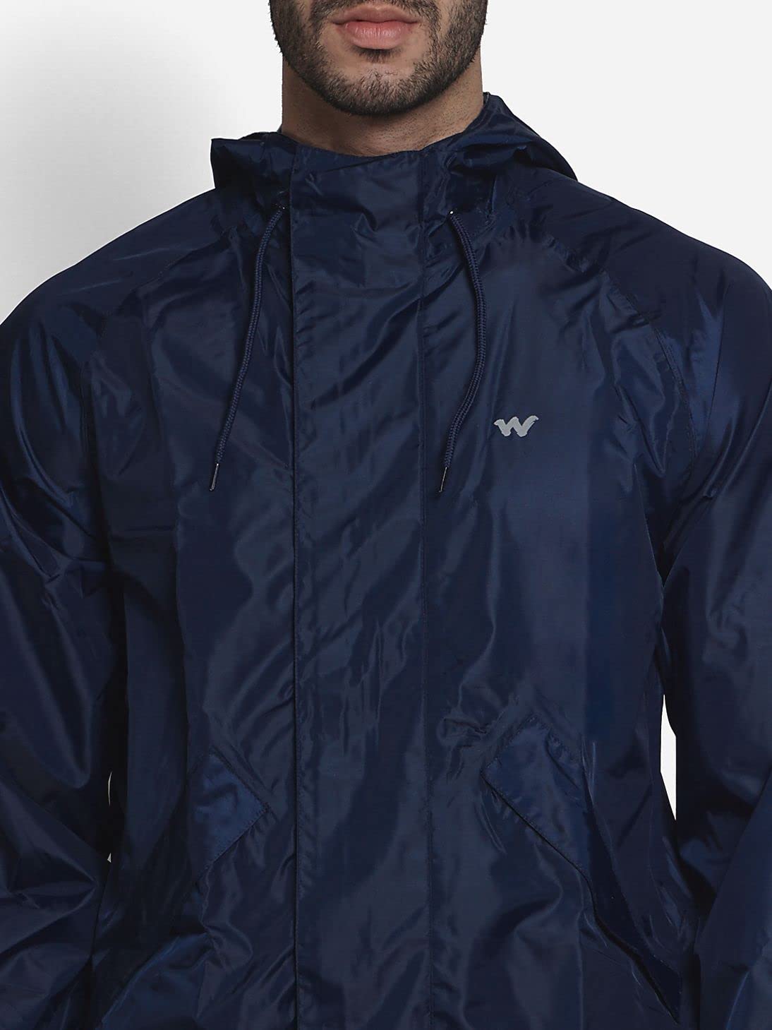 Wildcraft Men Polyester Waterproof Casual Style Rain Jacket Suit (Navy) (X-Large), Blue 1