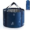 Multifunctional Collapsible Bucket for Soaking Feet, Portable Foot Bath Bag, Foot Spa Soaking Feet Home Pedicure Basin Outdoor Camping for Washing, Fishing Wait Handy Carrying Bag Large