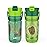 Zak Designs Harmony Marvel Groot Water Bottle for Travel or At Home, 18oz Recycled Plastic is Leak-Proof When Closed with Straw Lid and Carry Handle, 2-Pack (Groot)
