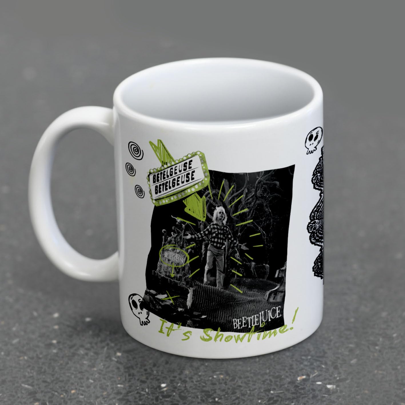 Pyramid International Beetlejuice (It's Showtime) White Pod Mug, 11oz/325ML - Image 2