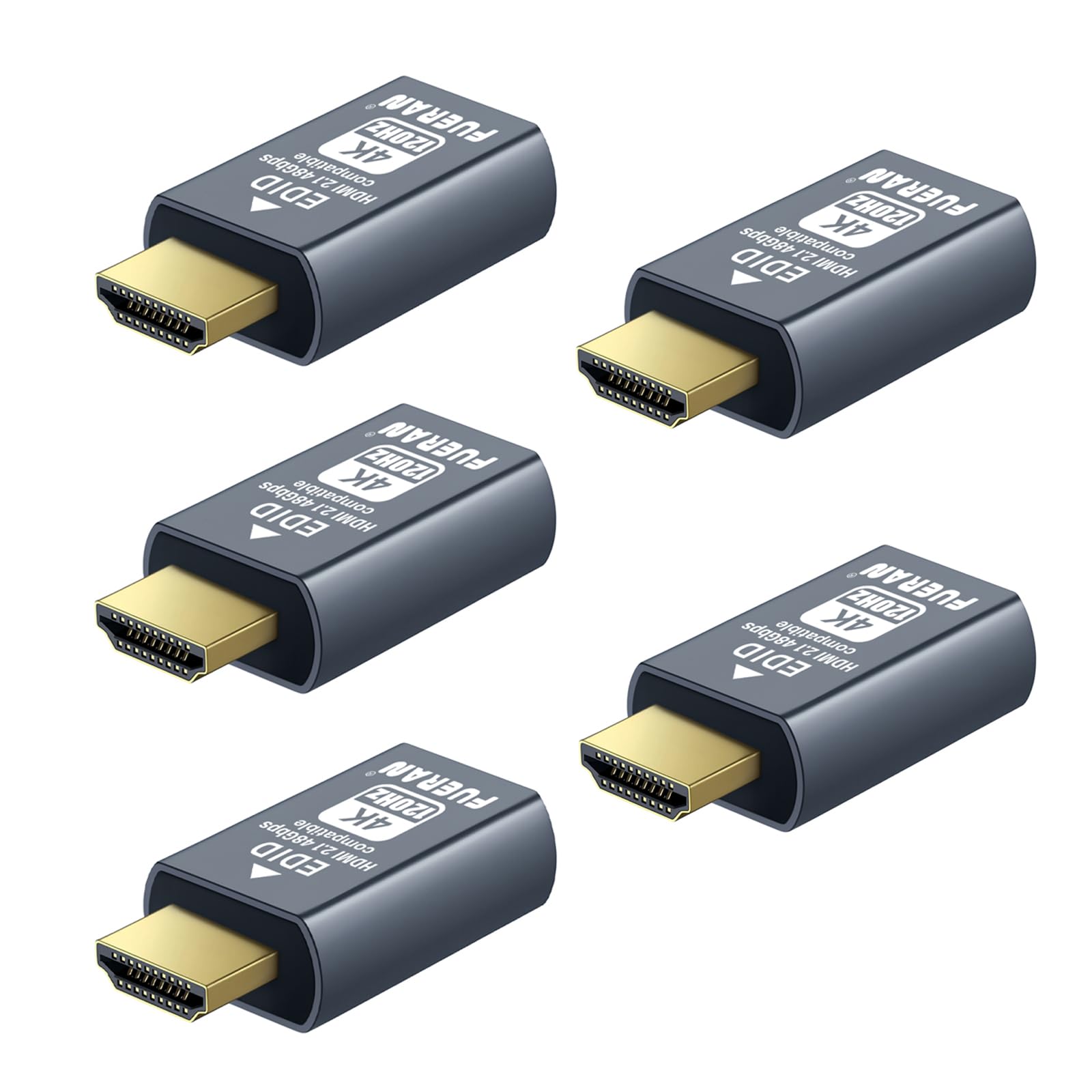 4K 120Hz HDMI 2.1 Dummy Plug – High-Resolution Virtual Display Emulator for PC, VR Headsets &amp; Cryptocurrency Mining EDID Headless Ghost Display Adapter (4K-120Hz-5P)