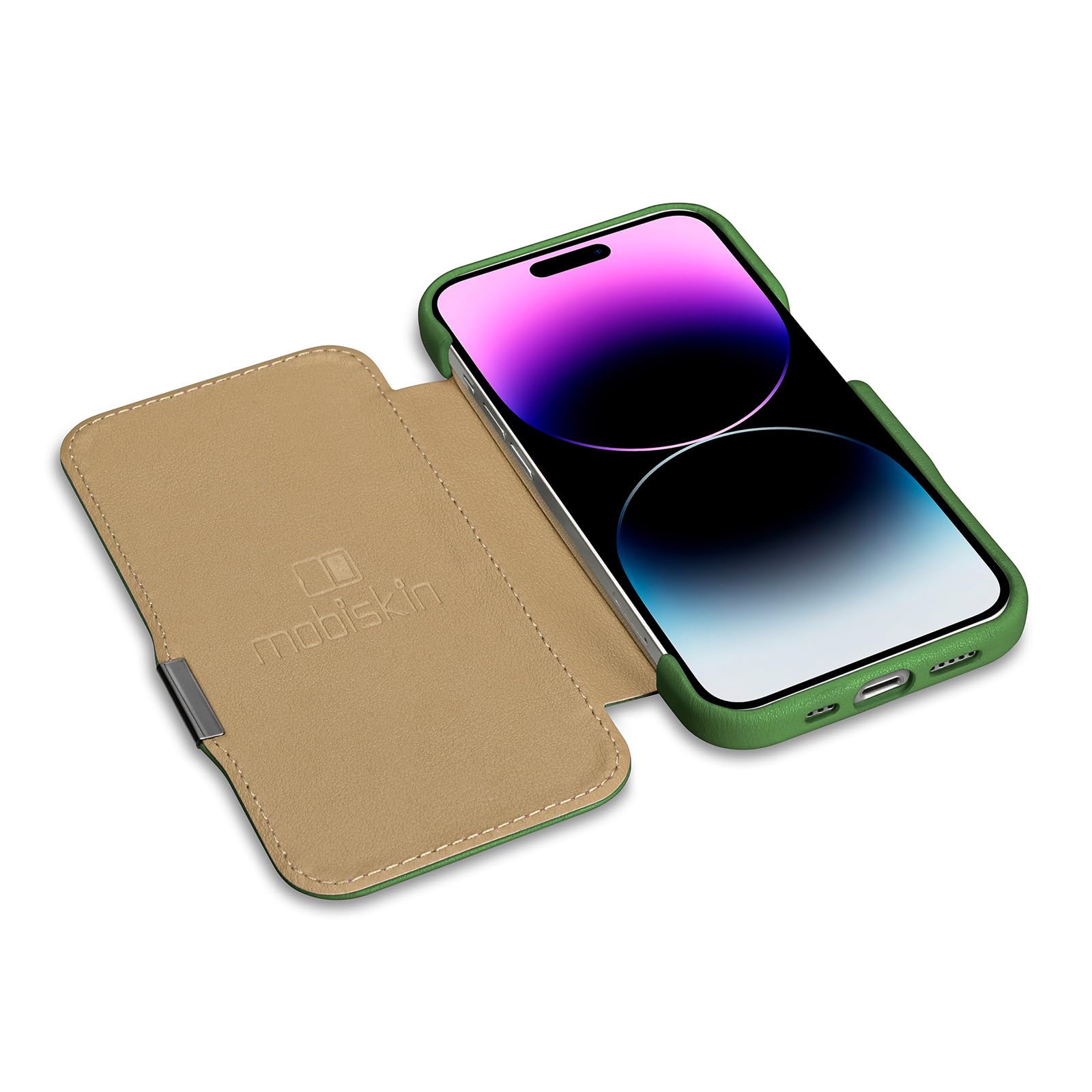 Leder-Hülle Für IPhone 15 Pro Max (6,7 Zoll) – MagSafe-kompatibel, Schlank, In Rot, Mit Kameraschutz