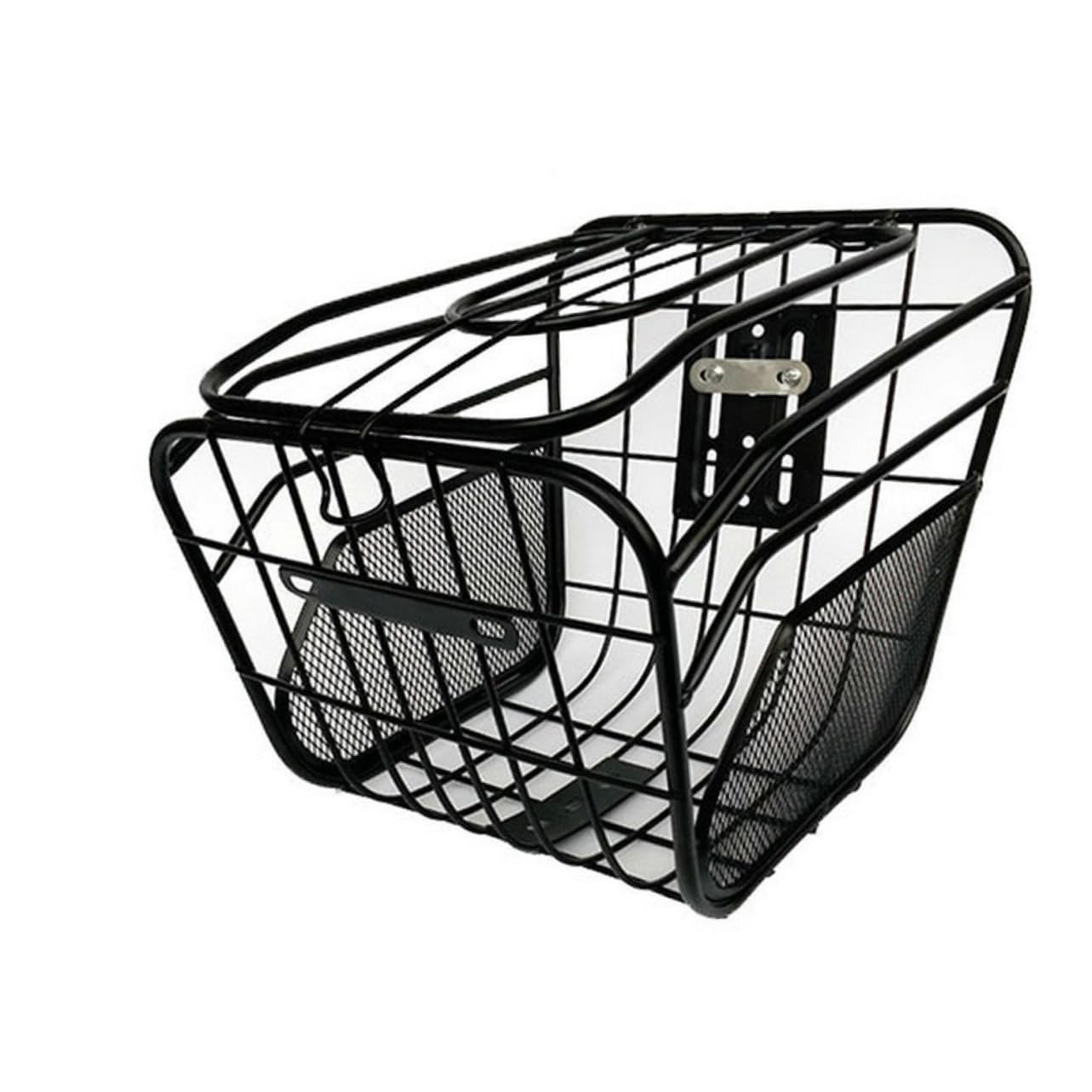 Abaodam Electric Hanging Bike Basket Cargo with Cover Durable Weather Front Storage for Cycling Black Convenient and Secure Carrying for Bicycles