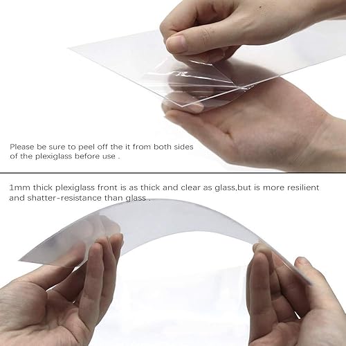 Miniatura 6 de Marco de madera maciza de color negro con montaje en la pared, 18x24