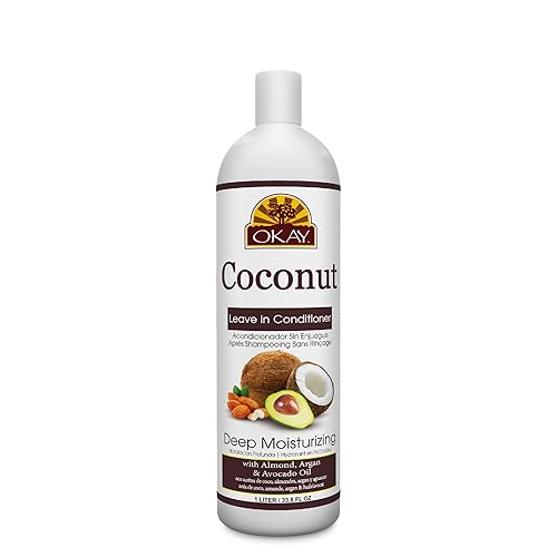 Miniatura 1 de OKAY El acondicionador hidratante profundo de coco ayuda a reponer la humedad y la elasticidad para un cabello saludable y fuerte, sulfato de