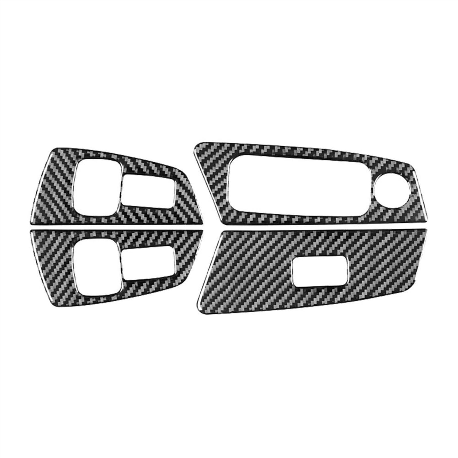 Carbon Fiber Car Window Glass Lifting Button Decorative Sticker for 5 Series G30 G38 528li 530li 540li 2018-2023 HGMGFYCX(RED 2)