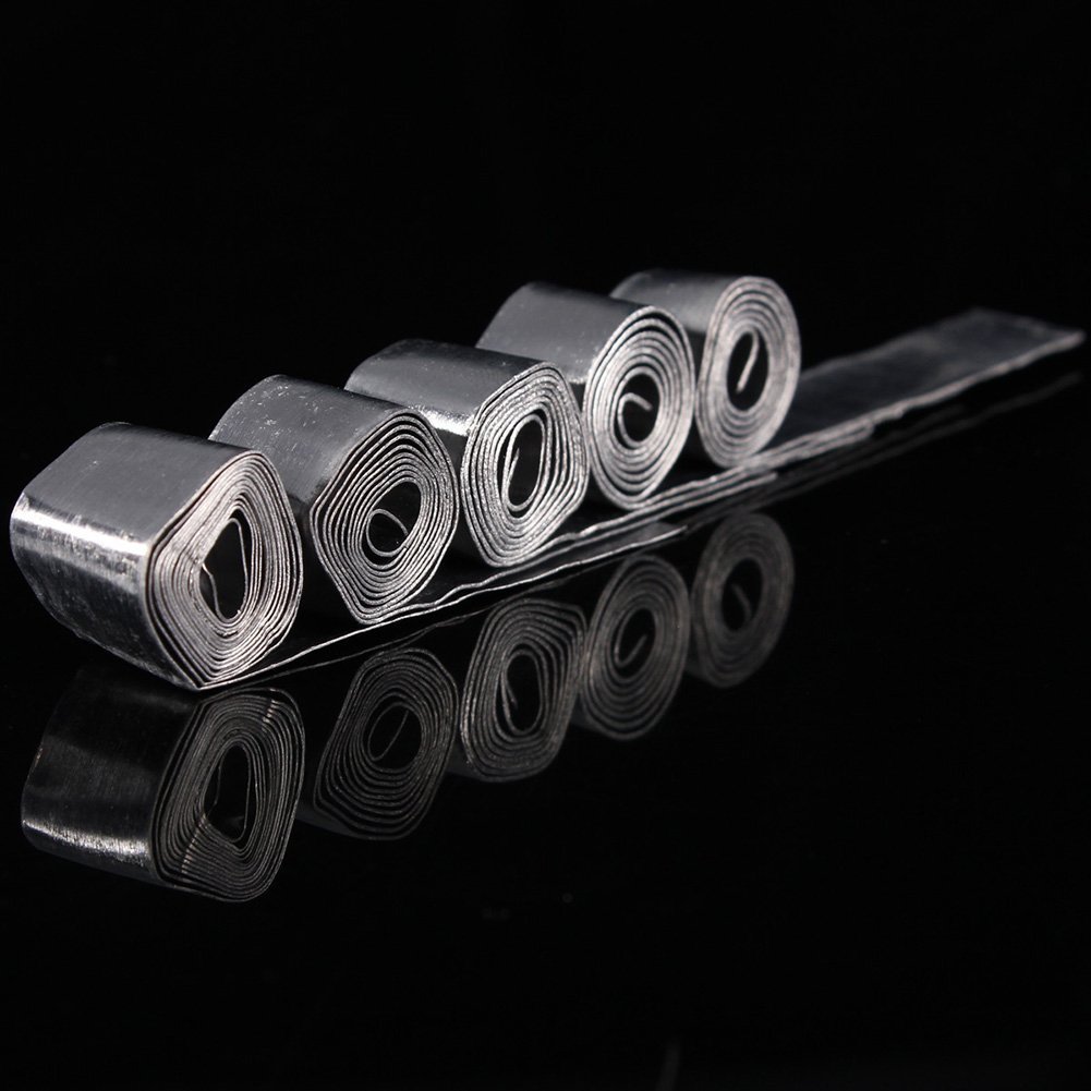 Juego de 50 piezas de 0,28 mm de hoja suave de plomo para pesca con pinzas para aparejos de pesca, accesorios de pesca