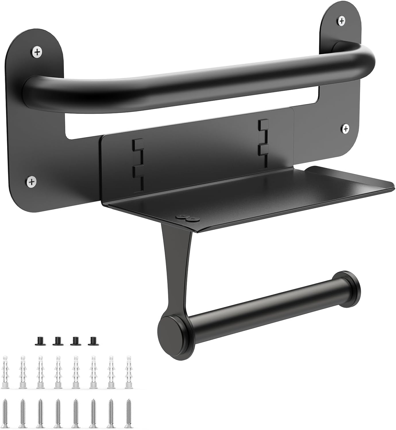 Grab Bars for Bathtubs and Showers with Toilet Paper Holder