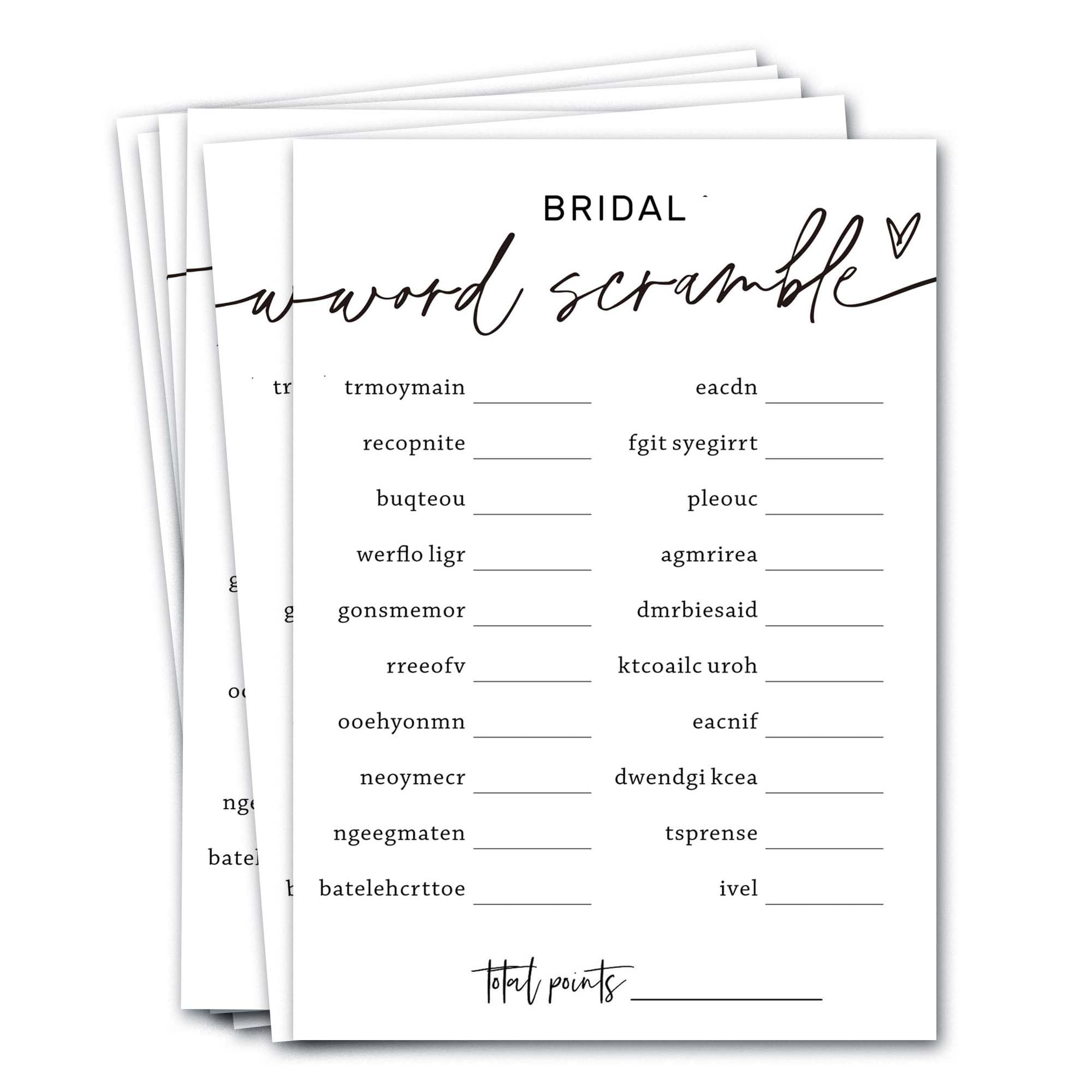 amazon-com-wedding-shower-games-cards-bridal-word-scramble-25-game-cards-with-1-answer-card-engagement-party-wedding-games-for-guests-minimalist-white-wedding-party-supplies-a14-toys-games for Bridal Shower Word Scramble Free Printable Amazon.com: Wedding Shower Games Cards, Bridal Word Scramble, 25 Game Cards with 1 Answer Card, Engagement Party Wedding Games for Guests, Minimalist White Wedding Party Supplies - A14 : Toys & Games for Bridal Shower Word Scramble Free Printable