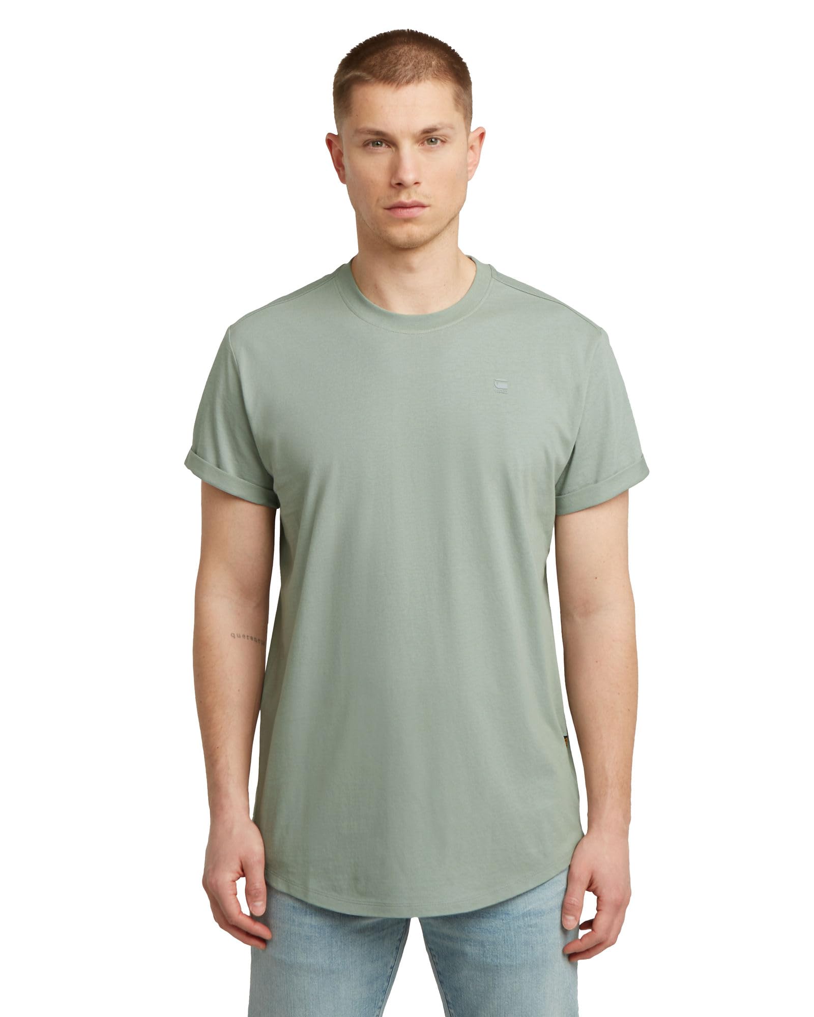 G-STAR Lash T-Shirt O. Uomo, Blu (Iceberg Green D16396-B353-C959), S-image