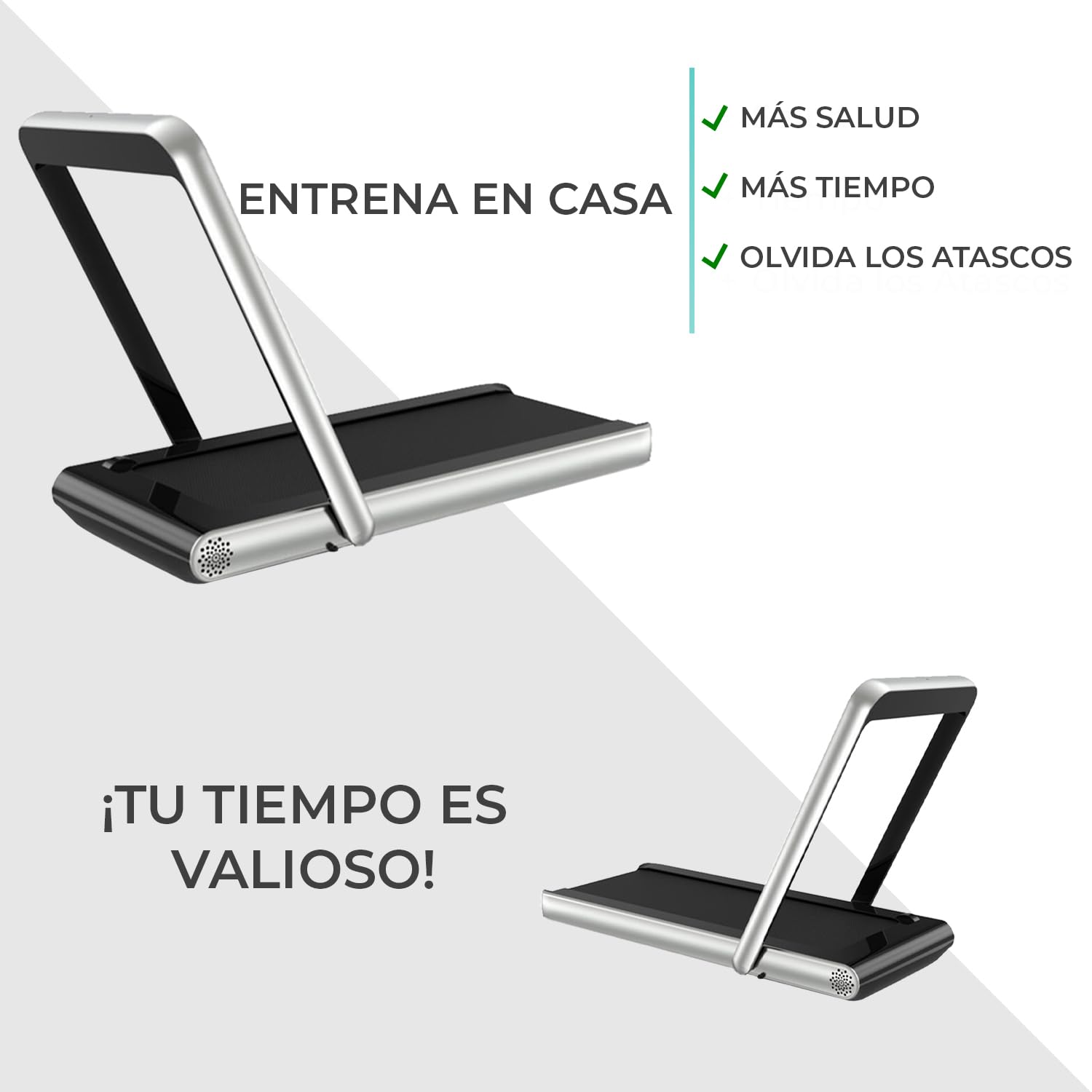 T400 Pro - Tapis roulant intelligente, pieghevole, Bluetooth, telecomando, per corsa e camminata