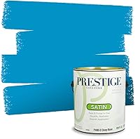 Vista 252 de Prestige Paints. - Base y pintura para exteriores en un solo galón, 1 galón. plano, comparable con Sherwin Williams Topsail.