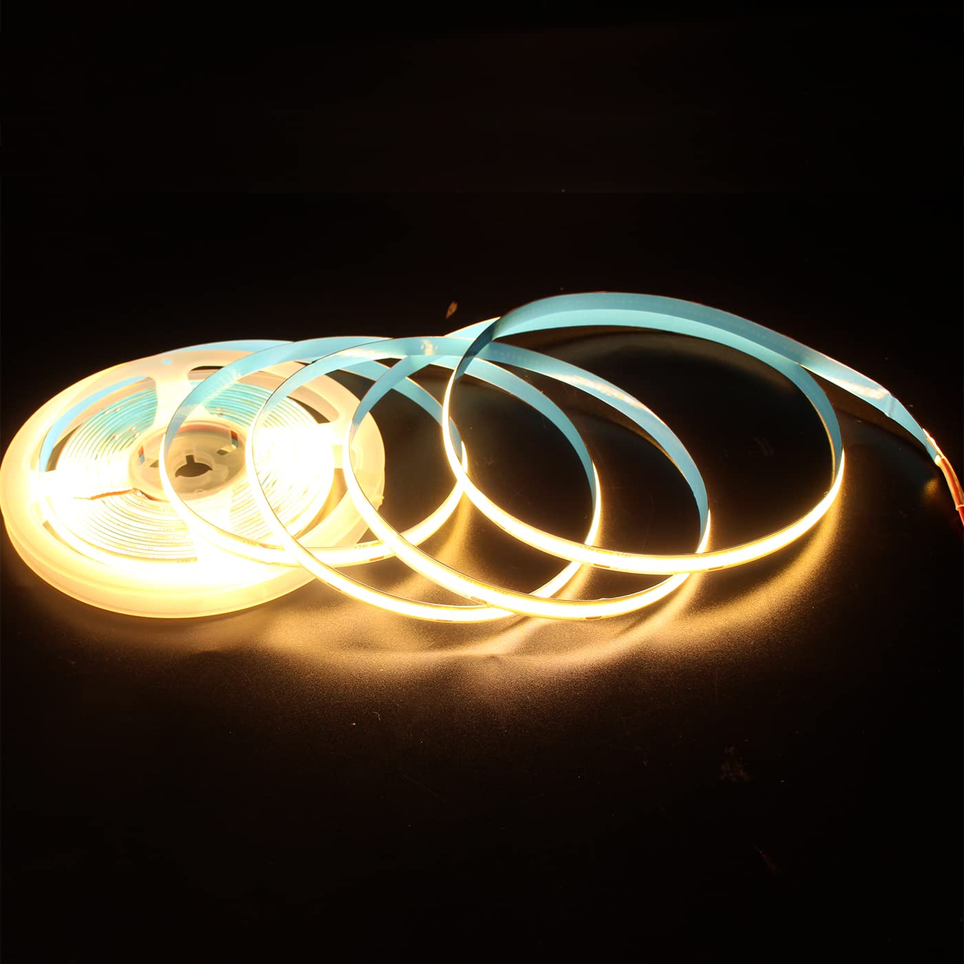 Boarda Ww-3000K Waterproof Cob Led Strip,24V 480 Leds/M Ip65 Flexible Cob Led Lights, 5M Cri90+ Without Dot 3000K/4000K/6000K Led Tape Light For Home, Bedroom, Kitchen,Diy Project (No-Waterproof, )
