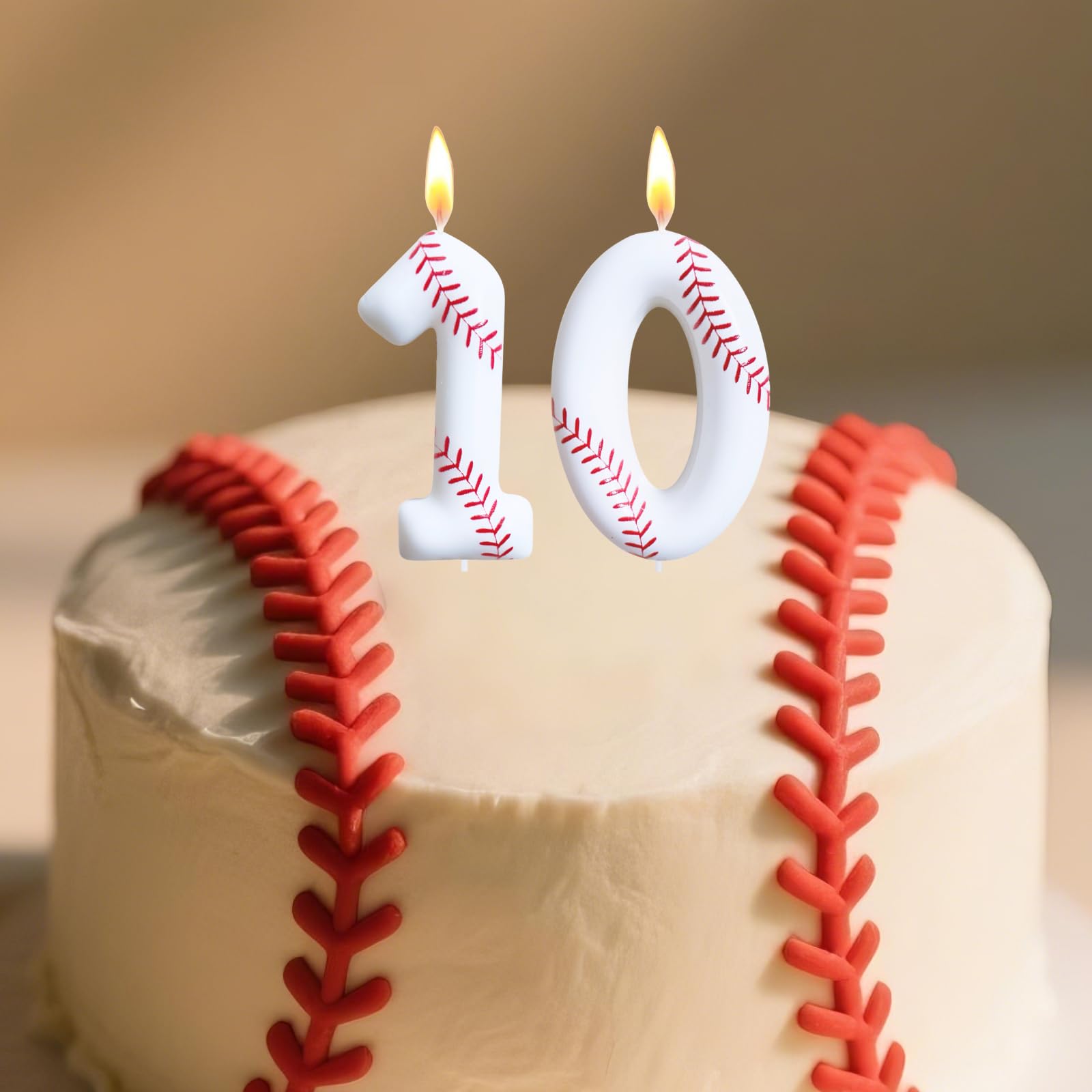Bougies d'anniversaire en forme de chiffre 7 blanc pour décoration de gâteau de fête d'anniversaire
