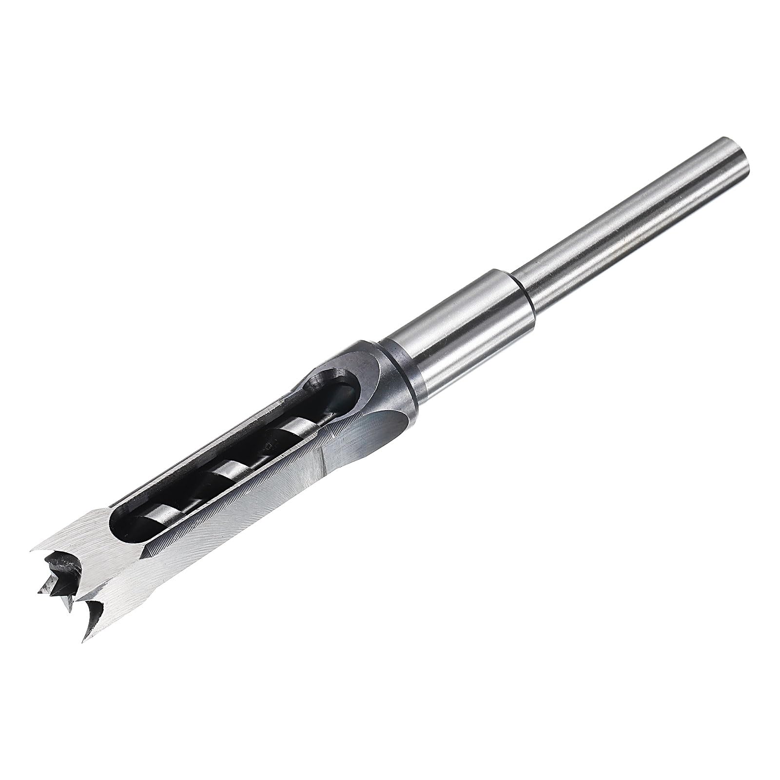 sourcing map Broca de agujero cuadrado de 18 mm (45/64 pulgadas) de acero de alto carbono para máquina de espiga de mortaja de carpintería de carpintería