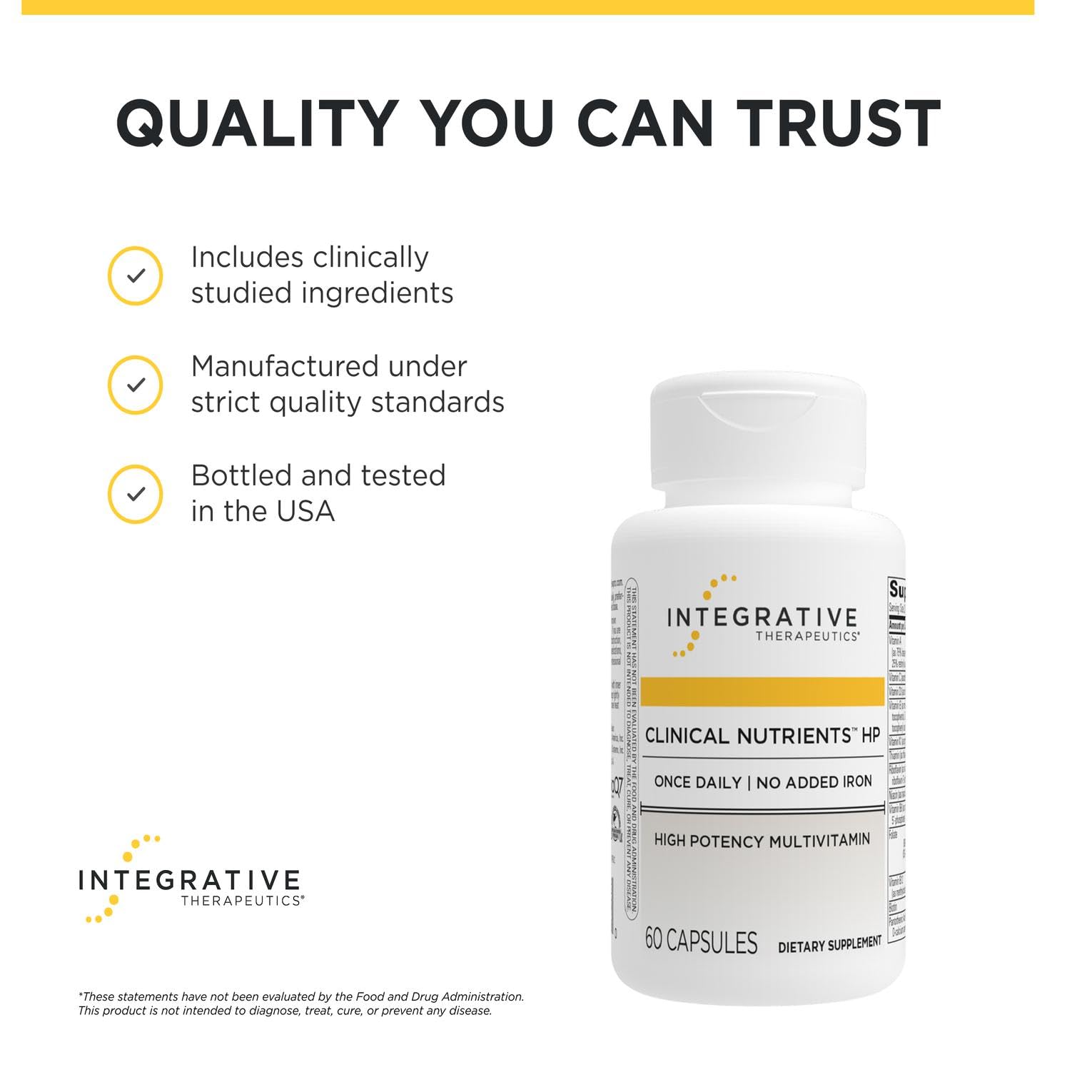 Integrative Therapeutics Clinical Nutrients HP Multivitamin, 60 Count — Amazon image 6