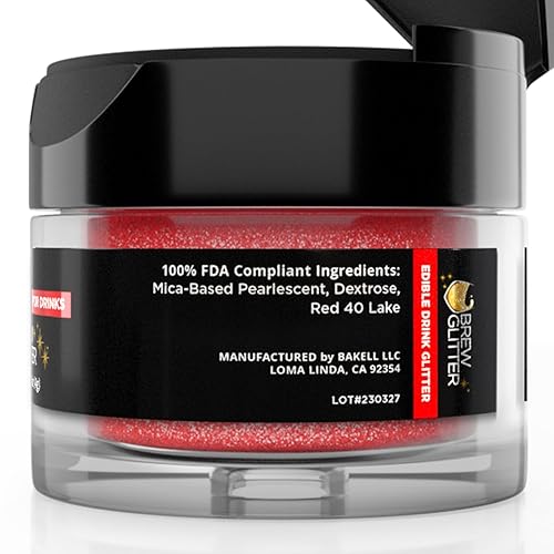 Miniatura 7 de Brew Glitter - Purpurina comestible para bebidas, cócteles, cerveza, adornar bebidas  Certificado Kosher y Halal  100% comestible y de grado