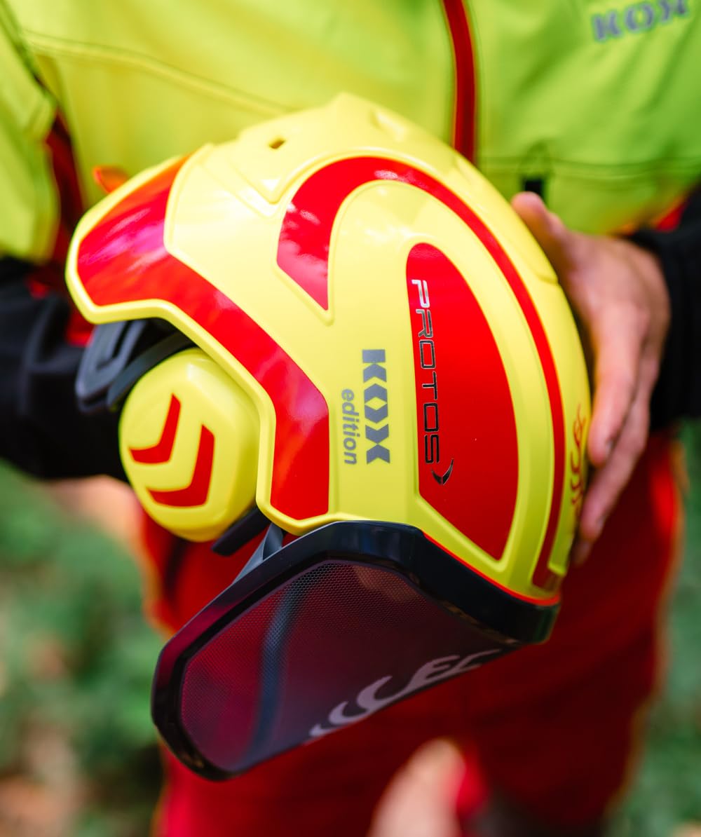 Protos Integral Forest combiné casque édition KOX Jaune fluo/rouge one size