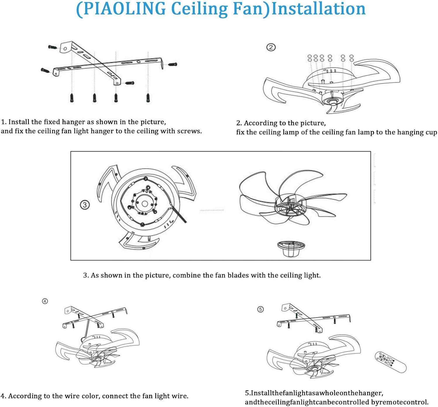 22.8" Modern Ceiling Fan with Lights,Dimmable Flower Ceiling Light Fan with Remote Control,6 Speeds 3 Colors Ceiling Fans lamp for Kitchen Bedroom Living Room (White)