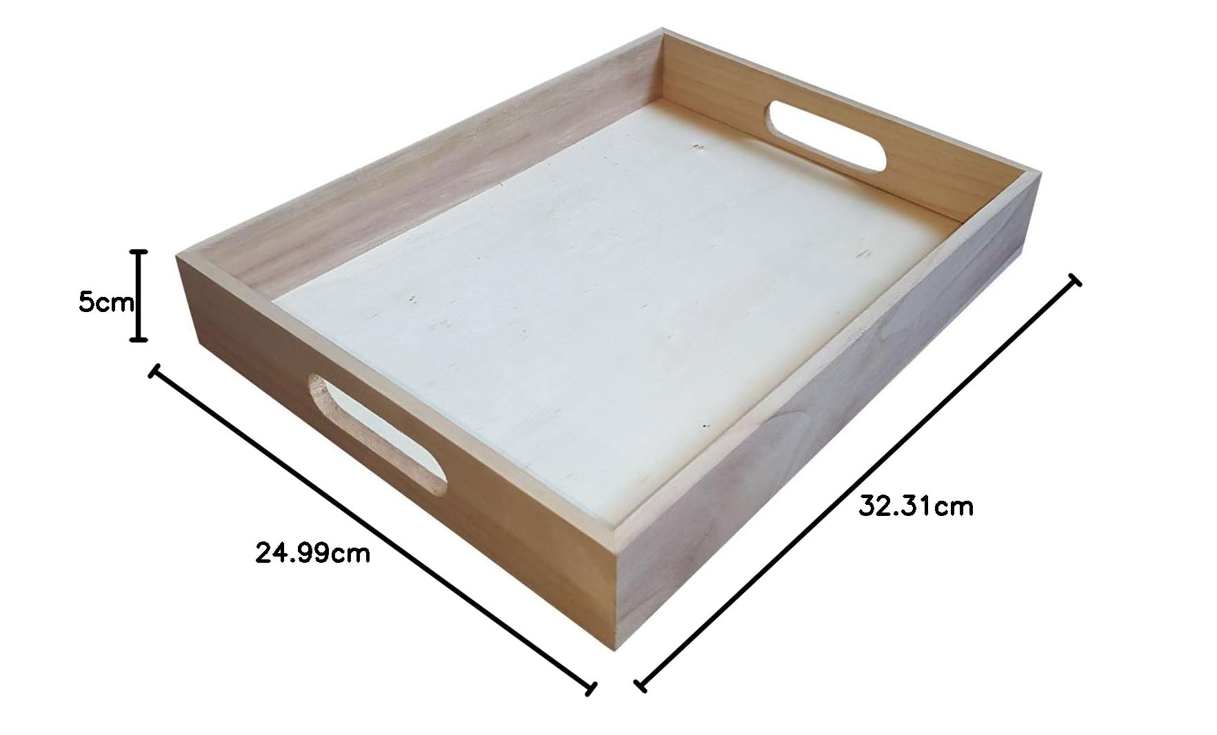 Amazon｜木製トレイストレート12.7 x 25 x 5cm。｜トレイ・盆