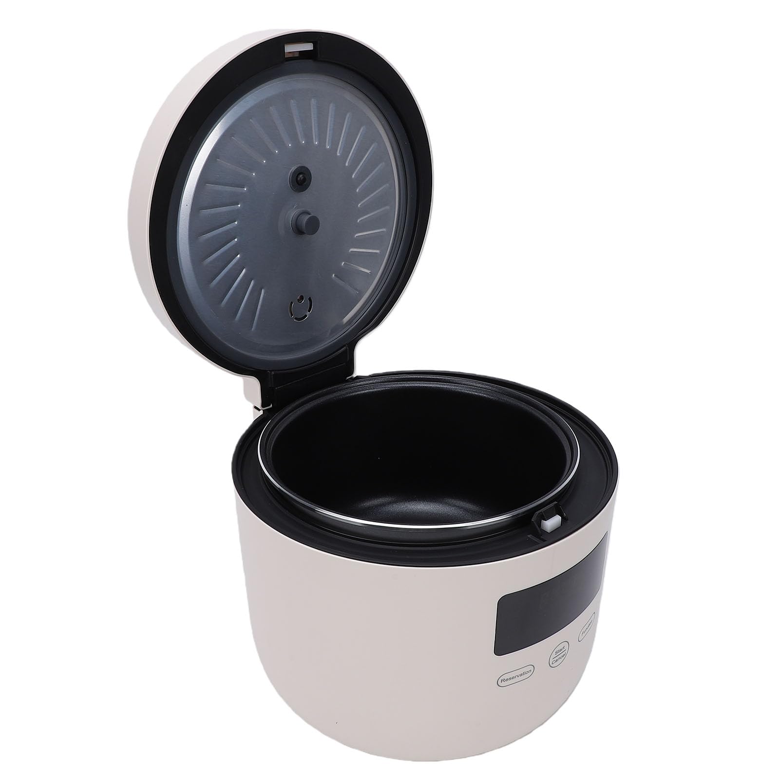 Cocoarm Pentola Elettrica Riso Intelligente, Antiaderente 3L Capacità, 220V 450W, per Zuppe Hotpot Pasta Uova, 24H Programmabile 8 in 1 Menu (Spina europea 220 V)