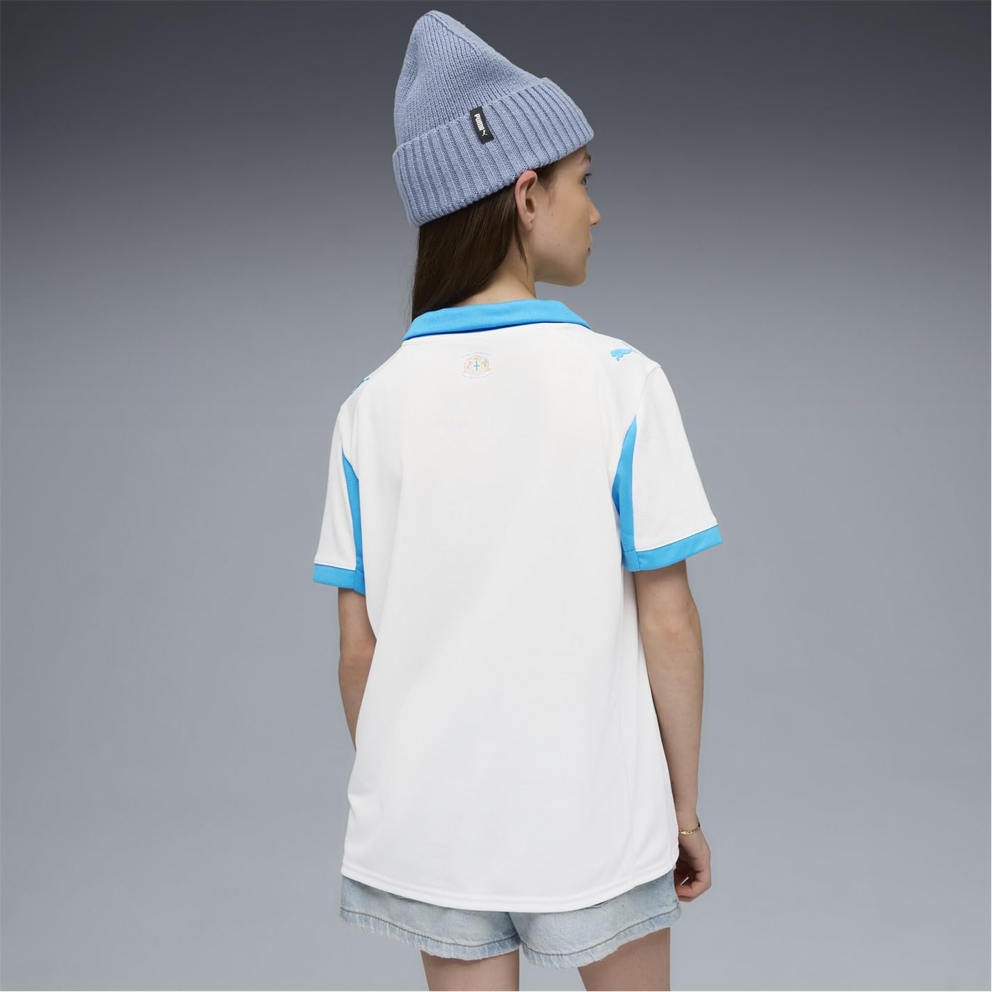 PUMA Olympique Marsiglia Replica Maglia Home Kids Bianco Bambini
