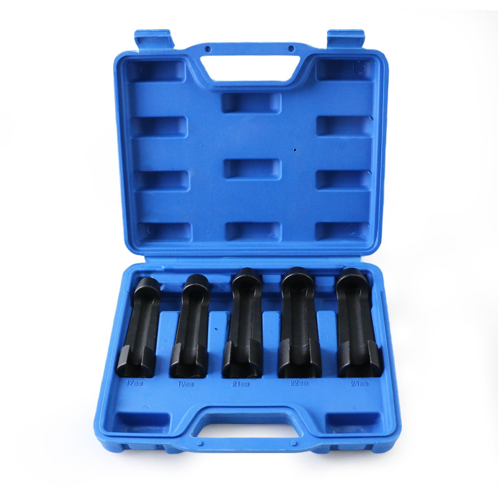 Diesel Fuel Line Socket Set - Tesmirror 5 Pc Line Socket Set 17mm 19mm 21mm 22mm 24mm Flare Nut Socket Set 3/8