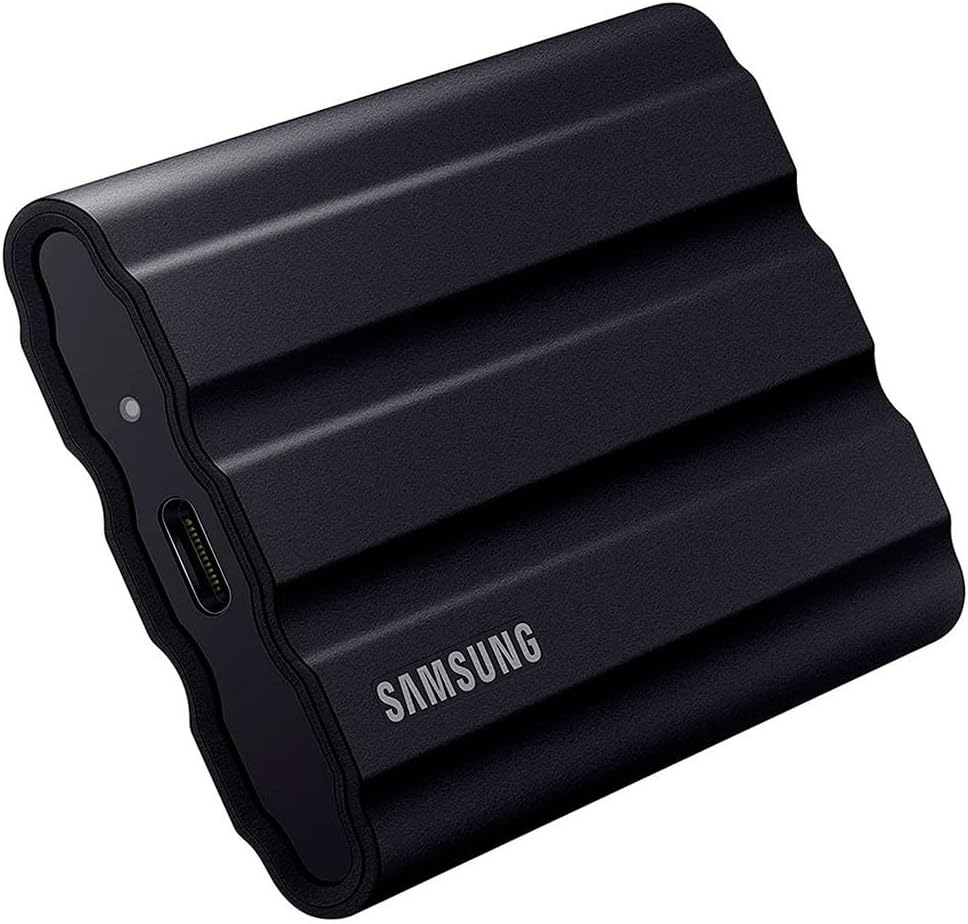 T7 Shield Portable SSD 2 TB - USB 3.2 Gen.2 External SSD Black (MU-PE2T0S/EU)