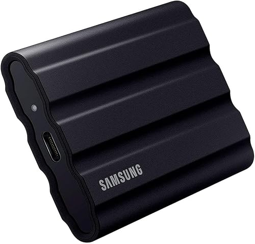 Samsung T7 Shield Portable SSD 2 TB - USB 3.2 Gen.2 External SSD Black (MU-PE2T0S/EU) - 1