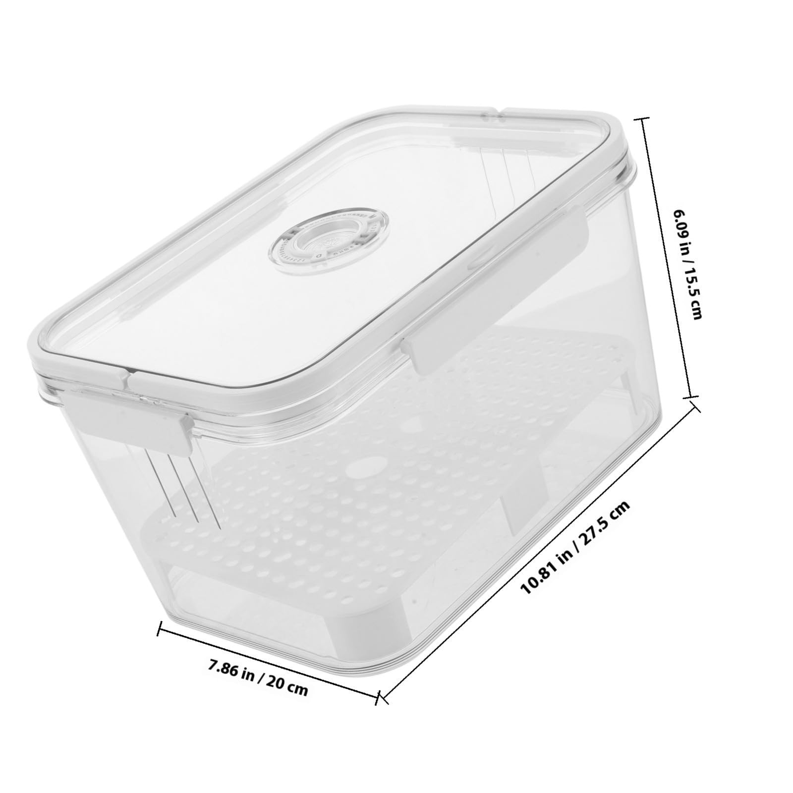 SEWACC Registro de Plástico Caja de Pan con Asas Hermética