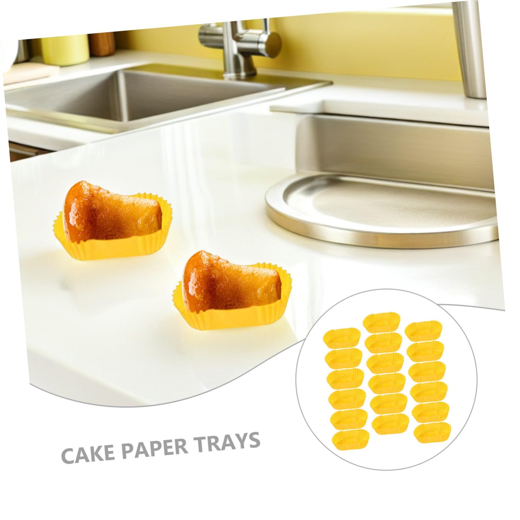 Angoily 2000 Pezzi Set da 2000 Pirottini di Carta Rettangolari Antiaderenti per Cupcake, Stampi per Torta Fatti in Casa in Carta Leggera, per Feste, Matrimoni e Panetteria