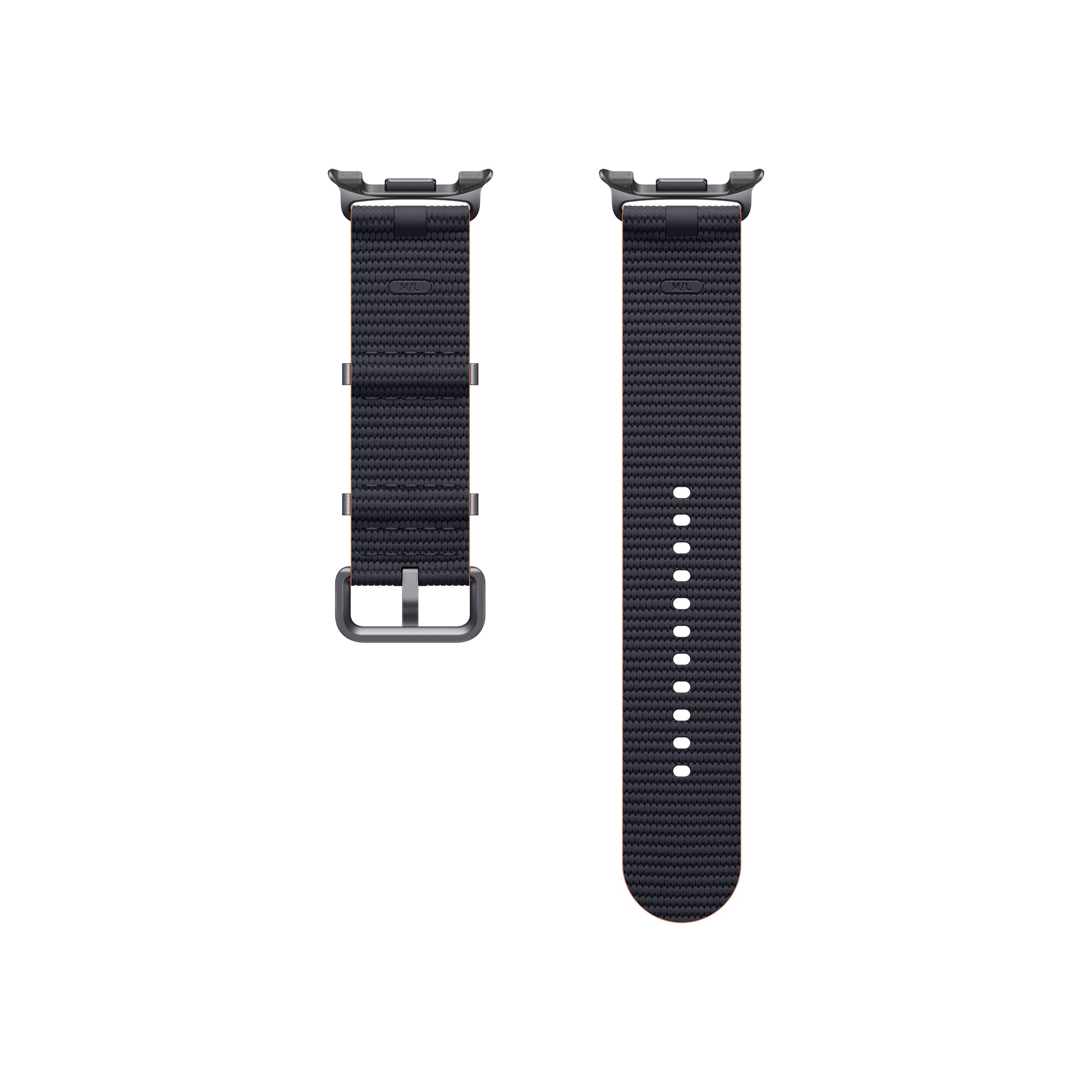 Samsung Athleisure Band Cinturino sportivo e versatile (M/L) per Galaxy Watch8 | Watch8 Classic, Graphite | Cinturino Sportivo e Versatile, Texture Rigata, Bordi Colorati, Aggancio Rapido