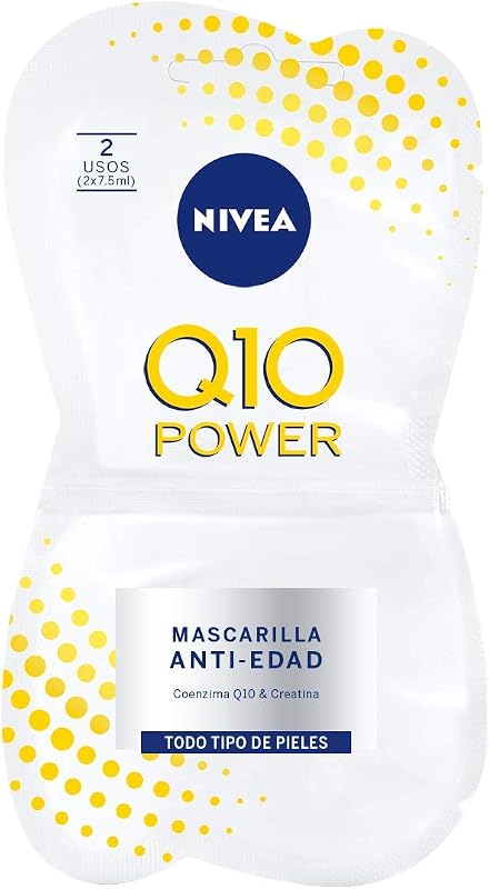 Máscara facial NIVEA Q10 Power com coenzima Q10 e creatina