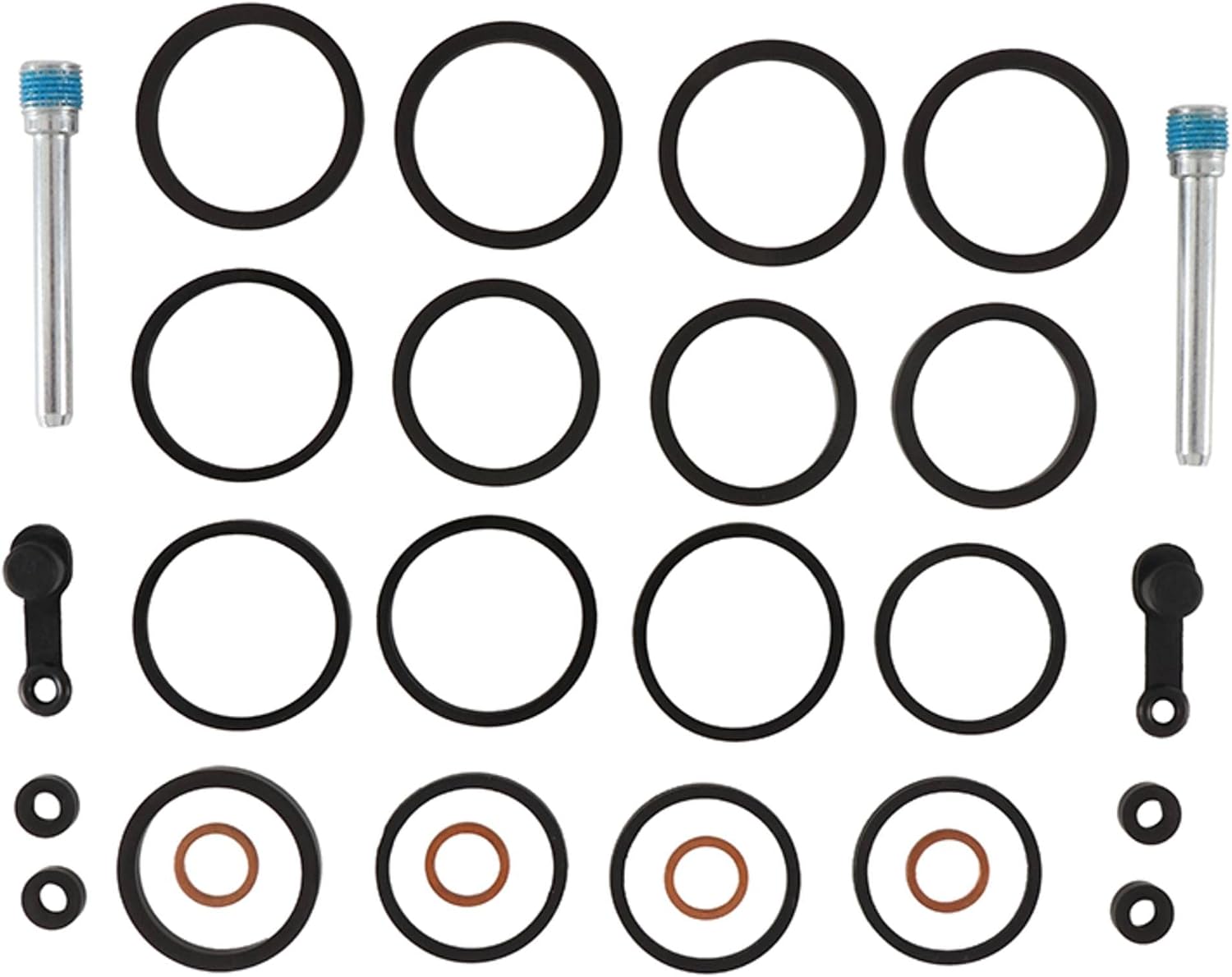All Balls Racing Front Caliper Rebuild Kit 18-3175 Compatible With/Replacement For Honda CB1000 1994-1995, CB900F (919) 2002-2007, CBR900RR (919) 1996-97, CBR900RR 93-95, VTR1000F 97-05