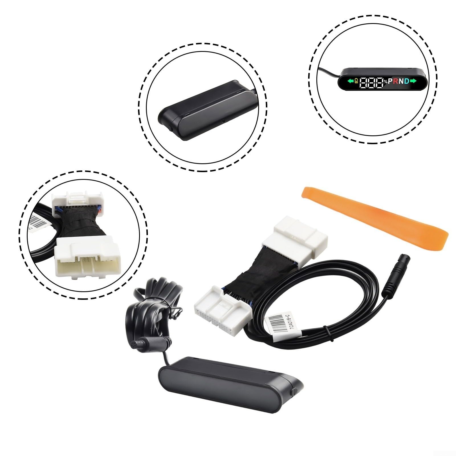 Écran HUD Head Up de voiture, compatible avec Tesla Model 3/Y, design embarqué, écran avec puissance de batterie restante, vitesse du véhicule, position de vitesse, clignotant, 12 V